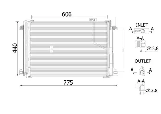 MAHLE AC786000S Радиатор кондиционера MB