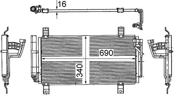AC 714 000S Конденсер кондиционера