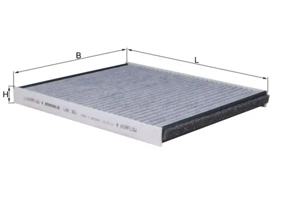 MAHLE LAK361 Фильтр салона угольный CHE