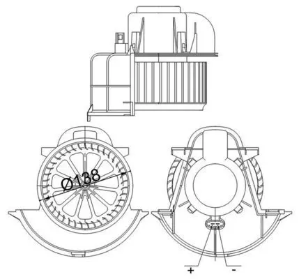 Mahle AB113000S Вентилятор салона