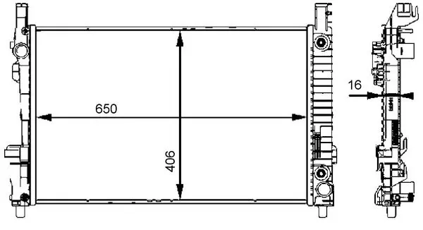 MAHLE CR661000S Радиатор охлаждающей жидкости