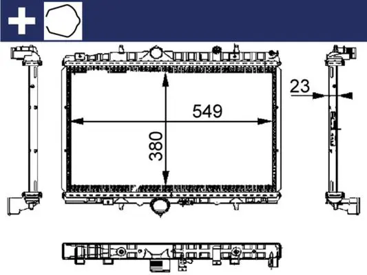 MAHLE CR392000S Радиатор охлаждающей жидкости
