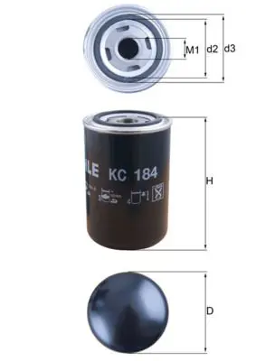 MAHLE KC184 Фильтр топливный SCANIA: