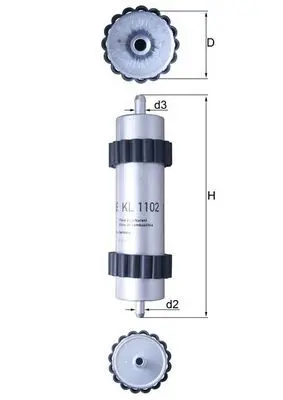 MAHLE KL1102 Фильтр топливный