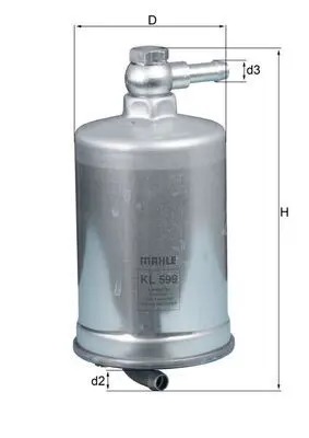MAHLE KL599 Фильтр топливный
