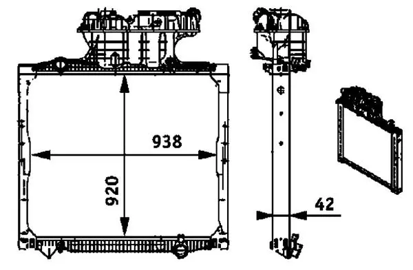 MAHLE CR701000P Радиатор охлаждения