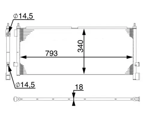 AC 532 000S Радиатор кондиционера Volvo