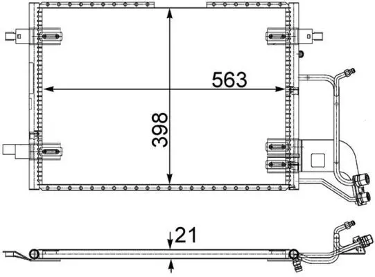 MAHLE AC352000S Радиатор кондиционера