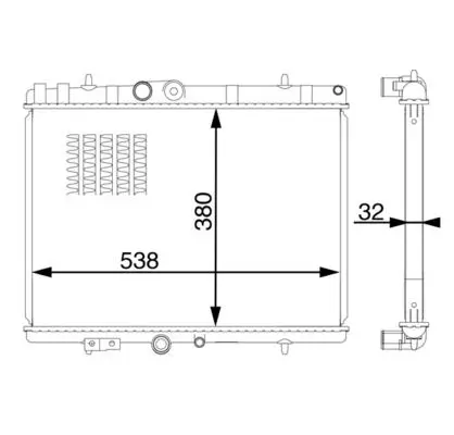 MAHLE CR1600000S Радиатор охлаждающей жидкости