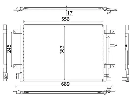 MAHLE AC812000S Конденсер кондиционера
