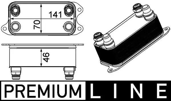 MAHLE CLC227000P Радиатор масляный