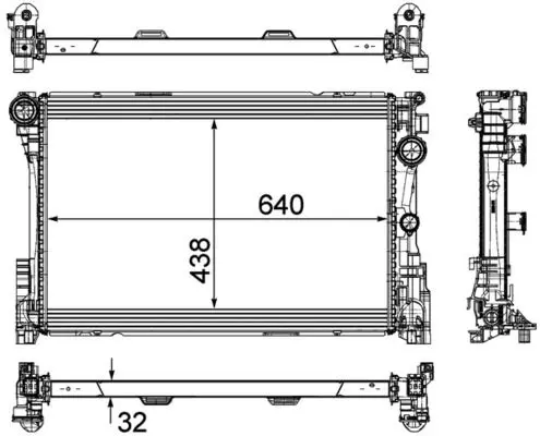 MAHLE CR1684000P Радиатор, охлаждение двигателя
