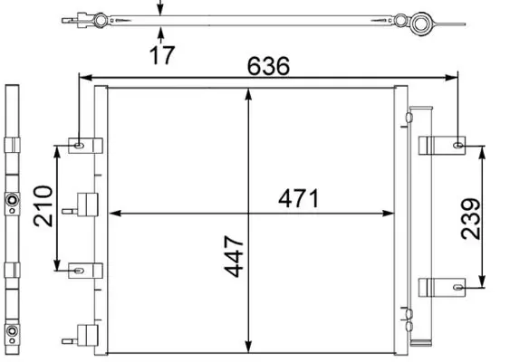 AC 481 000S Конденсер кондиционера