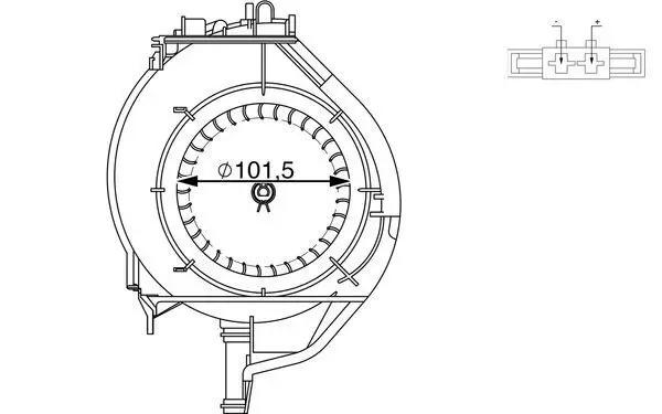 AB 266 000S Вентилятор салона