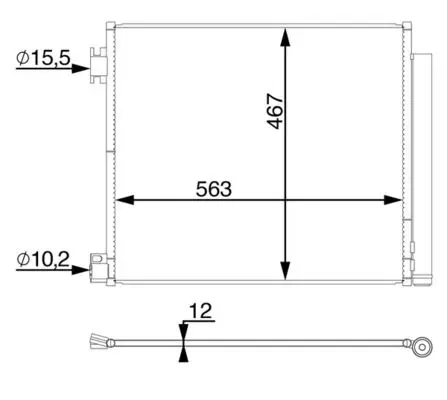 MAHLE AC78000S Конденсер кондиционера
