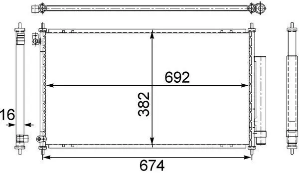 MAHLE AC467001S Конденсер кондиционера