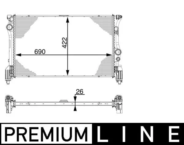 MAHLE CR931000P Радиатор мвw447
