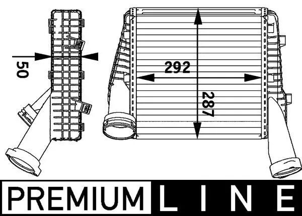 MAHLE CI141000P Интеркулер L