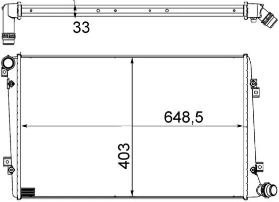 MAHLE CR1203000S Радиатор охлаждающей жидкости