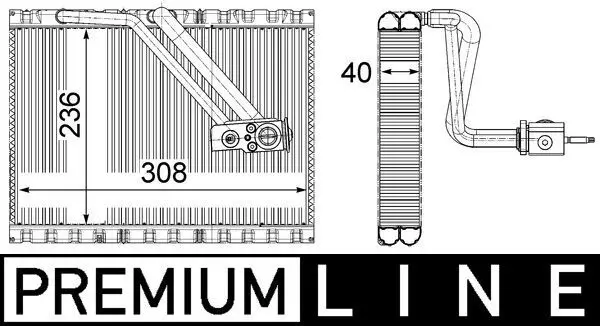 MAHLE AE127000P Испаритель, кондиционер