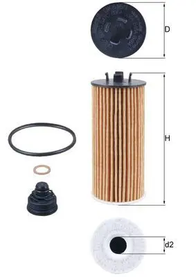 MAHLE OX8151D Фильтр масляный BMW: 2-serie
