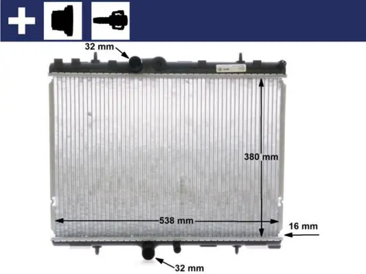 MAHLE CR1501000S Радиатор охлаждающей жидкости