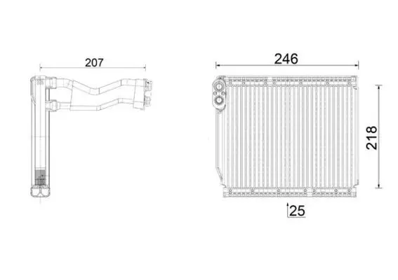 MAHLE AE161000P Испаритель, кондиционер