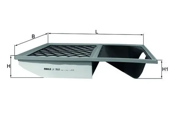 MAHLE LX3583 Фильтр воздушный IVECO: DAILY