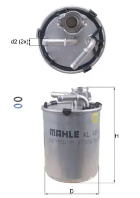 MAHLE KL497D Фильтр