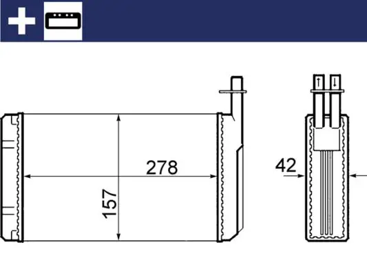 MAHLE AH68000S Теплообменник салона