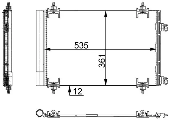 MAHLE AC668000S Конденсатор, кондиционер