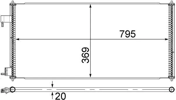 MAHLE AC689000S Конденсатор, кондиционер