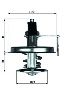 MAHLE TX2284D Термостат