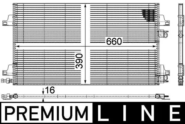 MAHLE AC366000P Конденсатор, кондиционер