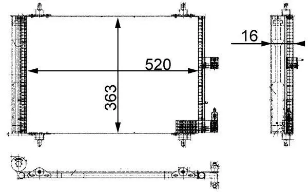 MAHLE AC350000S Конденсатор, кондиционер