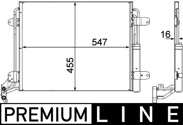 MAHLE AC454000P Mahle Конденсатор кондиционера
