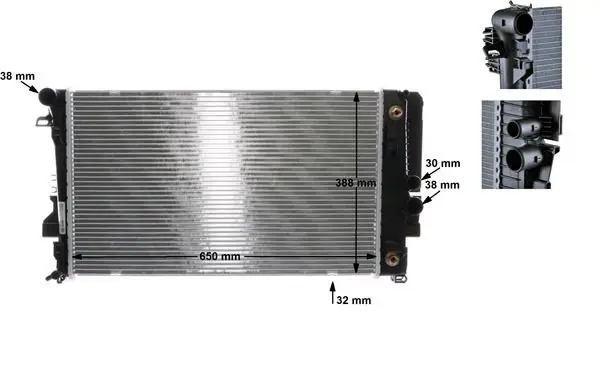 MAHLE CR1173000S Радиатор охлаждающей жидкости