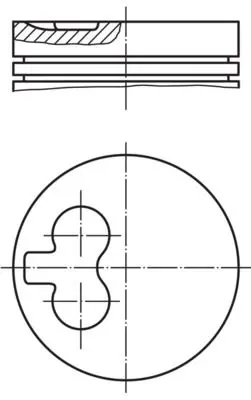 MAHLE 0295501 Поршень ДВС AUDI: 100 2.0 D