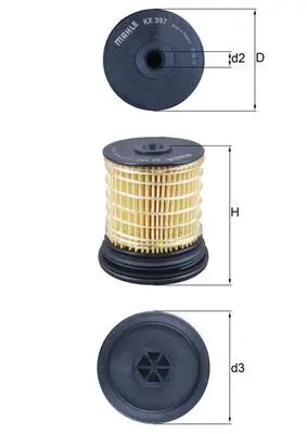 MAHLE KX397 Фильтр топливный