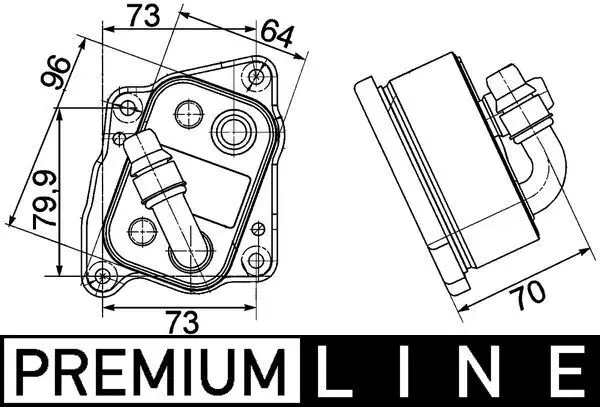 MAHLE CLC107000P масляный радиатор,