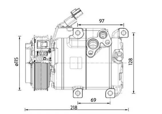 ACP 1467 000P Компрессор, кондиционер