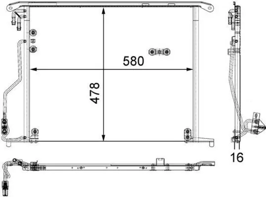 MAHLE AC334000S Конденсер кондиционера