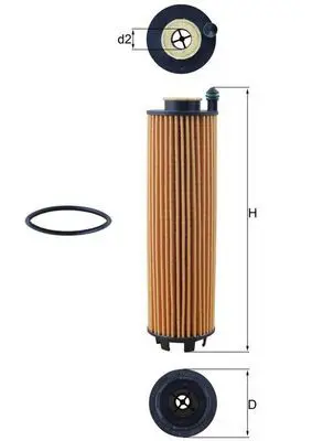 MAHLE OX1301D Фильтр масляный