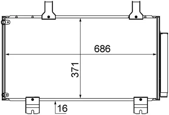MAHLE AC610000S Конденсатор, кондиционер