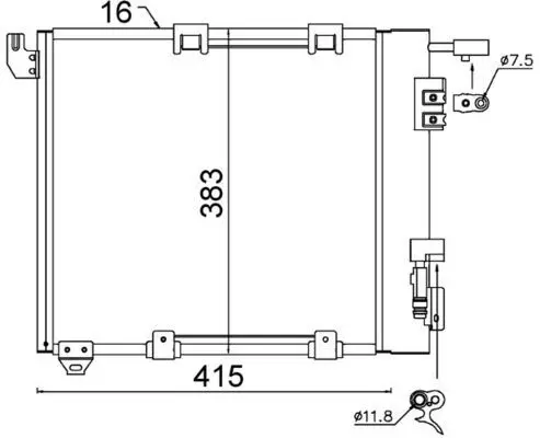 MAHLE AC349000S Конденсер кондиционера / 8FC