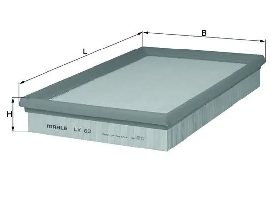 MAHLE LX63 Фильтр воздушный