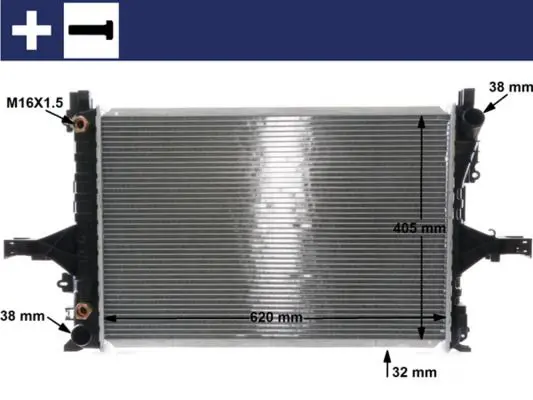 CR 1547 000S Радиатор охлаждения двигателя