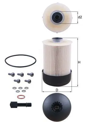 MAHLE KX33822D Фильтр топливный RENAULT