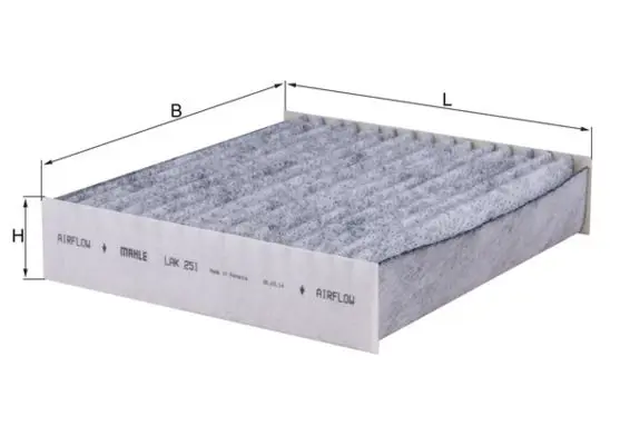 MAHLE LAK251 Фильтр воздушный салона