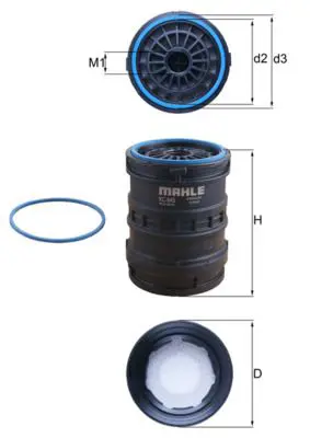 KC 645D Фильтр топливный грубой